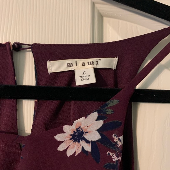 deep purple sundress with flowers - Picture 6 of 6